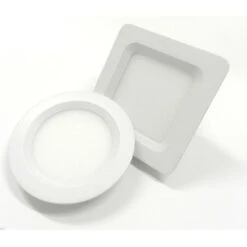 Faretto Led Ultra Slim Incasso Soffitto Pannello Faro Tondo Quadrato Luce Watt Luce: Bianco Caldo Potenza: 6w Forma: Quadrato