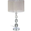 Relaxdays Lampada Da Comodino In Cristallo, Da Tavolo A Sfere, Paralume HLP: 53 X 29,5 X 29,5 Cm, Chiara/argento -Offerta economica OSRAM || Paulmann || ATMOSPHERA 10724079 1