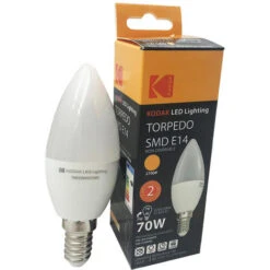 10Pz Lampadina LED SMD Kodak 7W E14 Forma Oliva Torpedo 71051 EU2700 Luce Calda -Offerta economica OSRAM || Paulmann || ATMOSPHERA 10814918 5