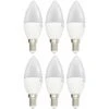 Kodak 6Pz Lampadina LED E14 Luce Fredda SMD 7W Forma Oliva Torpedo 71051 EU 6000