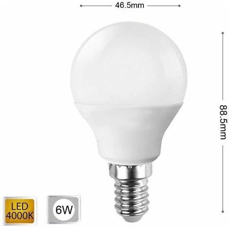 Lampadina Led 6 W Lampadine A Sfera Luce Naturale E14 6w E 14 G45 3 Lampadina Led 6 W Lampadine A Sfera Luce Naturale E14 6w E 14 G45