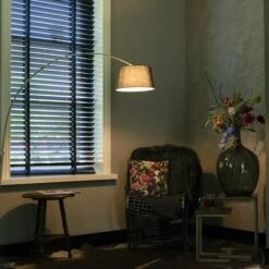 QAZQA Lampada Da Terra Arco Arcbasic - Moderno - Tessuto,Acciaio - Nero/Acciaio - Oblungo Max. 1 X Watt -Offerta economica OSRAM || Paulmann || ATMOSPHERA 12334462 2