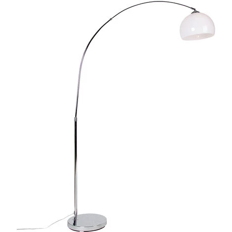 QAZQA + Lampada Da Terra Arco Arc-basic - Moderno - Plastico,Acciaio - Bianco/Cromo - Tondo/Oblungo Max. 1 X Watt 3 QAZQA + Lampada Da Terra Arco Arc-basic - Moderno - Plastico,Acciaio - Bianco/Cromo - Tondo/Oblungo Max. 1 X Watt