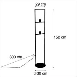 QAZQA + Lampada Da Terra Simplecage - Industriale - Acciaio - Nero - Oblungo Max. 2 X Watt -Offerta economica OSRAM || Paulmann || ATMOSPHERA 12335874 4