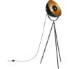 QAZQA + Lampada Da Terra Magna Licht88 - Design - Acciaio - Nero - Sfera/Tondo Max. 1 X Watt