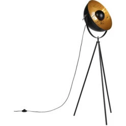 QAZQA + Lampada Da Terra Magna Licht88 - Design - Acciaio - Nero - Sfera/Tondo Max. 1 X Watt