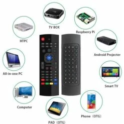 Telecomando Con Tastiera Universale Wireless 2.4G Per TV Box Smart TV Air Mouse -Offerta economica OSRAM || Paulmann || ATMOSPHERA 13189389 3