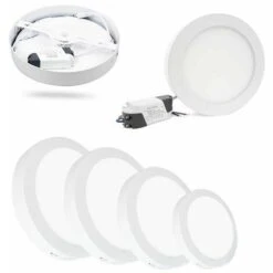 Plafoniera Tonda 6 W Lampada Pannello Led Luce Naturale