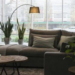 QAZQA + Lampada Da Terra Arco Arc - Moderno - Tessuto,Acciaio - Nero - Tondo Max. 1 X Watt -Offerta economica OSRAM || Paulmann || ATMOSPHERA 14192831 2