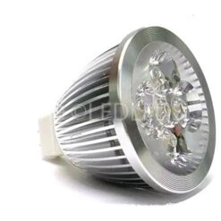 12V MR16 Led 5x1w 5W Luce CALDA Lampadina Spot Faretto INCASSO 50W CIRCA GU5.3