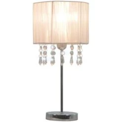 Lampada Da Tavolo Rotonda Bianca E27 VidaXL