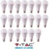 10 LAMPADINE LED V-Tac Bulbo E27 Da 9W Lampade Luce Calda Naturale Fredda-Naturale