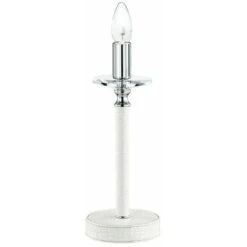 Lampada Da Tavolo Con Textur Pitonata Bianca 40 Watt E14 -Offerta economica OSRAM || Paulmann || ATMOSPHERA 16123759 5