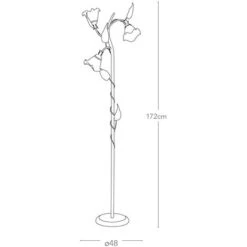 Lampada Da Terra Piantana Con Paralumi A Fiore Color Marrone 40 Watt E14 -Offerta economica OSRAM || Paulmann || ATMOSPHERA 16123918 4