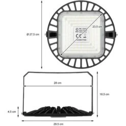Lampada Industriale Bianco Freddo 100W IP65 Impermeabile Apparecchio A LED 100W -Offerta economica OSRAM || Paulmann || ATMOSPHERA 16335124 5