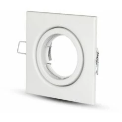 V-TAC Portafaretto LED Da Incasso Quadrato GU10 E GU5.3 (MR16) Colore Bianco Orientabile