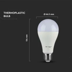 V-TAC Lampadina LED E27 15W 100LM/W A65 2700K -Offerta economica OSRAM || Paulmann || ATMOSPHERA 17264896 3