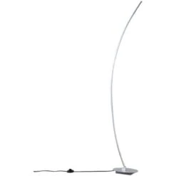 Lindby Lampada LED Ad Arco Nalevi, Argento Spazzolato