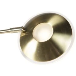 QAZQA Lampada Da Terra Con Braccioo De Lettura Sevilla - Moderno - Acciaio,Vetro - Oro/Ottone - Oblungo (non Sostituibile) LED Max. 1 X 20 Watt -Offerta economica OSRAM || Paulmann || ATMOSPHERA 18412200 3