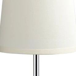 Lampada Da Tavolo Lume Da Comodino Abatjour Acciaio Cromato E Tessuto Beige -Offerta economica OSRAM || Paulmann || ATMOSPHERA 18671216 3