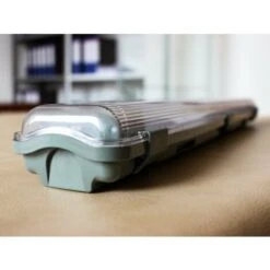 Plafoniera 60cm Con 2 Tubi Led Da 10W Inclusi Bianco Freddo 6400K IP65 Tri Proof Led Lamp Light SKU-6466 -Offerta economica OSRAM || Paulmann || ATMOSPHERA 19102902 4