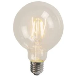 LUEDD Lampadina LED E27 Filamento G95 4W 320 Lm 2700K