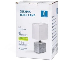 Abatjour Neha Lampada Da Tavolo Bianca E14 Aigostar -Offerta economica OSRAM || Paulmann || ATMOSPHERA 19921318 4