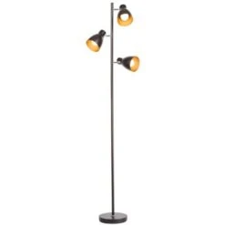 Lampada Da Terra Vintage Industriale, Piantana Elegante Retrò, Colori Nero E Oro All'interno, Adatta Per Lampadine E27 Non Incluse, Altezza 166cm, Lampada A Stelo, Interruttore A Pedale, IP20 -Offerta economica OSRAM || Paulmann || ATMOSPHERA 20100888 3