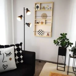 Lampada Da Terra Vintage Industriale, Piantana Elegante Retrò, Colori Nero E Oro All'interno, Adatta Per Lampadine E27 Non Incluse, Altezza 166cm, Lampada A Stelo, Interruttore A Pedale, IP20 -Offerta economica OSRAM || Paulmann || ATMOSPHERA 20100888 5