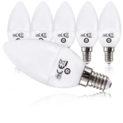 Lampadine LED Luce Calda, 5W (equivalente A 40W), Attacco E14, Confezione Da 5, 470 Lumen, 3000 K, Luci A Candela Per Plafoniere E Lampade -Offerta economica OSRAM || Paulmann || ATMOSPHERA 20100895 5