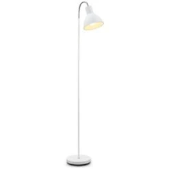 Lampada Da Terra, Piantana Elegante Con Paralume Orientabile, Altezza 1.450mm, Adatta Per 1 Lampadina E27 Non Inclusa, Interruttore A Pedale, Lampada A Stelo Vintage Industriale, Bianca, Retrò, IP20 -Offerta economica OSRAM || Paulmann || ATMOSPHERA 20100918 4