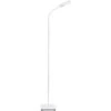 B.K.Licht Lampada Da Terra LED, Piantana Dimmerabile Su 4 Livelli, Luce Calda Neutra O Fredda, Altezza D’uso 1,28m, LED Integrati 8W, 600Lm, Orientabile, Lampada A Stelo Touch Moderna, Bianca IP20