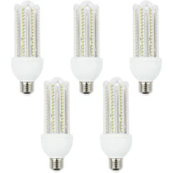 LAMPADE LAMPADINA LED 23W LUCE FREDDA BASSO CONSUMO E27 6400 K 5 PEZZI