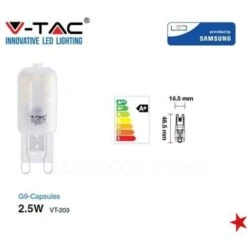 LAMPADINA LED 2,5WATT G9 SAMSUNG CHIP VT-203 2,5 - Naturale