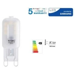 LAMPADINA LED 2,5WATT G9 SAMSUNG CHIP VT-203 2,5 - Naturale -Offerta economica OSRAM || Paulmann || ATMOSPHERA 20213706 3