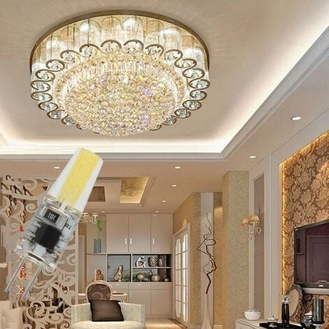 LAMPADA LED COB 2 WATT ATTACCO G4 SPILLO 12V SILICONATA 2 - Bianco Freddo 4 LAMPADA LED COB 2 WATT ATTACCO G4 SPILLO 12V SILICONATA 2 - Bianco Freddo - immagine 2