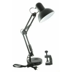 Lampada Estetica Snodabile Orientabile E27 Scrivania Tavolo Con Morsetto O Base