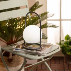 Lampada Da Tavolo Per Esterni LED 2.5W Portatile Metallo Con Batteria USB Ricaricabile Mkono GrigioLi-ion 1800mAh170 MmLi-ion 1800mAh360º -Offerta economica OSRAM || Paulmann || ATMOSPHERA 20383804 3