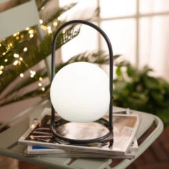 Lampada Da Tavolo Per Esterni LED 2.5W Portatile Metallo Con Batteria USB Ricaricabile Mkono GrigioLi-ion 1800mAh170 MmLi-ion 1800mAh360º -Offerta economica OSRAM || Paulmann || ATMOSPHERA 20383804 4