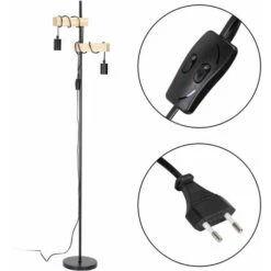 Lampada Piantana Da Terra Legno E Metallo Design Moderno Industriale 2 Luci E27 9 Lampada Piantana Da Terra Legno E Metallo Design Moderno Industriale 2 Luci E27 -Offerta economica OSRAM || Paulmann || ATMOSPHERA 20994358 3