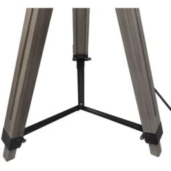 Lampada Da Terra Treppiede Regolabile In Legno Paralume Tessuto VidaXL -Offerta economica OSRAM || Paulmann || ATMOSPHERA 2223115 4