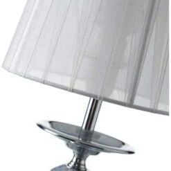 Lampada Da Tavolo Lume Da Comodino In Cristallo E Tessuto Bianco Abatjour 17x31 -Offerta economica OSRAM || Paulmann || ATMOSPHERA 22808054 4