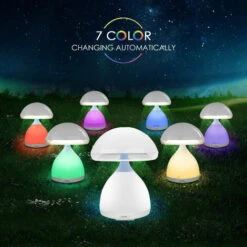 LAMPADA FUNGO LED 7 COLORI RGB LUMINO CROMOTERAPIA TAVOLO COMODINO SENZA FILI -Offerta economica OSRAM || Paulmann || ATMOSPHERA 23236716 3