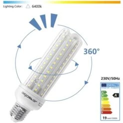 LAMPADINA LED TUBO T3 4U 19W ATTACCO E27 LUCE BIANCO CALDO 3000K NO FLUORESCENTE 5 PEZZI -Offerta economica OSRAM || Paulmann || ATMOSPHERA 24013658 3