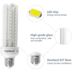 LAMPADINA LED TUBO T3 4U 19W ATTACCO E27 LUCE BIANCO CALDO 3000K NO FLUORESCENTE 5 PEZZI -Offerta economica OSRAM || Paulmann || ATMOSPHERA 24013658 5