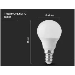 6 PZ Lampada A Led E14 P45 5,5W Bianco Caldo 2700K Forma Bulbo 180 Gradi 220V SKU-2733 -Offerta economica OSRAM || Paulmann || ATMOSPHERA 24067743 3