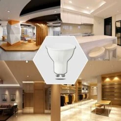 LAMPADINA LED GU10 8W 3000K BIANCO CALDO A+ 560LM 120° FASCIO AMPIO AIGOSTAR 8 PEZZI -Offerta economica OSRAM || Paulmann || ATMOSPHERA 24067795 5