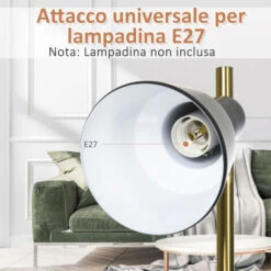 HOMCOM 150cm Lampada Da Terra 3 Paralumi Regolabili Base Rotonda Interruttore A Pedale 11 HOMCOM 150cm Lampada Da Terra 3 Paralumi Regolabili Base Rotonda Interruttore A Pedale -Offerta economica OSRAM || Paulmann || ATMOSPHERA 24692430 5