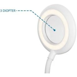 Lampada Lavoro Lente Ingrandimento 3 Diottrie LED Estetista Modellismo Touch USB -Offerta economica OSRAM || Paulmann || ATMOSPHERA 25523057 5