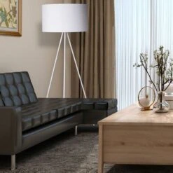 Lampada Piantana Treppiedi Dimmerabile Moderna Paralume E27 60W Tessuto Bianco -Offerta economica OSRAM || Paulmann || ATMOSPHERA 26630685 3